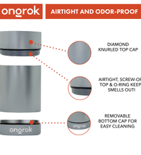 Ongrok Aluminum Metal Storage Jar