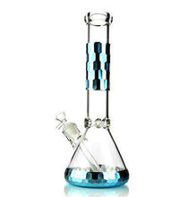 14 Inch Diamond Cut Designer Beaker Bong - Thick Glass 7mm