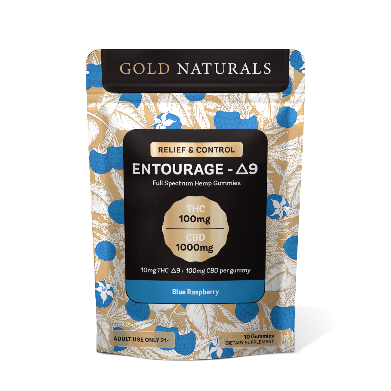 Gold Naturals Entourage Δ9 Gummy