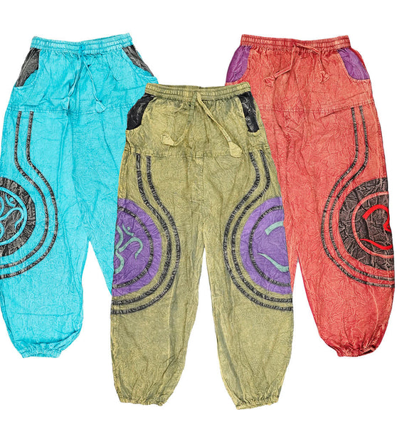 ThreadHeads Acid Wash Om Pants - 40" / Colors Vary