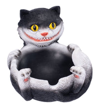 Fujima Trippy Tuxedo Cat Polystone Ashtray - 5"x3.5"