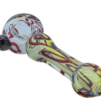 LA Pipes "Painted Warrior Spoon" Glass Pipe