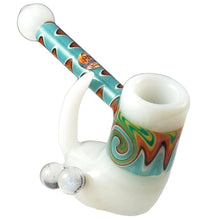 Crush Fang Bub Pipe w/Dual Galaxy Marbles (Various Colors)