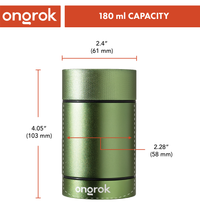 Ongrok Aluminum Metal Storage Jar