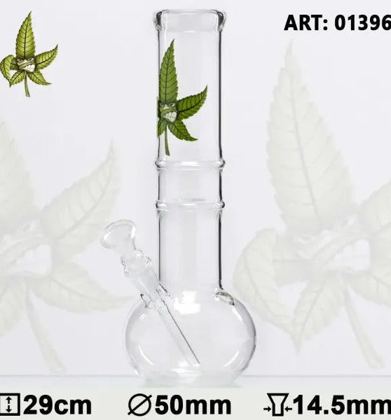 CannaHeroes | 11" Glass Water Pipe