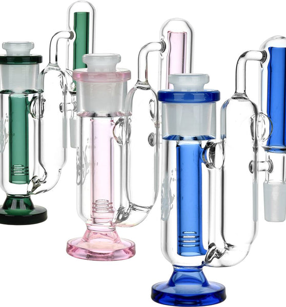 Pulsar Big Baller Recycler Ash Catcher - 6" / 14mm / 90D / Colors Vary