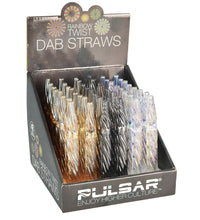 Pulsar Rainbow Twist Dab Straw - 4.72" 48PC DISP