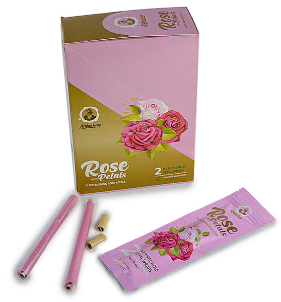 Afghan Hemp Rose Petal Blunt Wraps