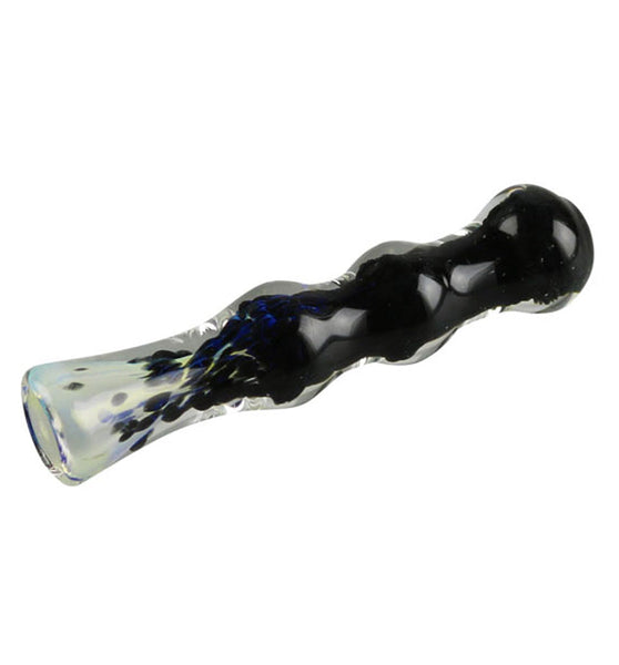 Fritted Fumed Glass Chillum Pipe