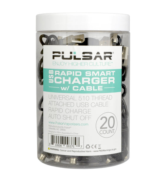 Pulsar 510 Thread Smart Charger w/ Cable - 20PC DISPLAY