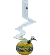 LA Pipes "Switchback" Bubble Base Bong