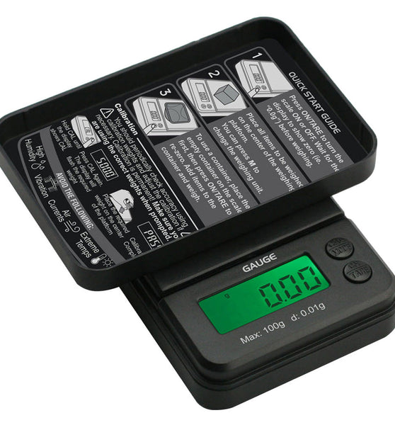 Truweigh Gauge Digital Mini Scale | 100g x 0.01g