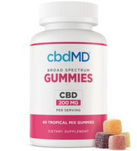 cbdMD Broad Spectrum CBD PM Sleep Gummies Raspberry - 750MG, 60ct