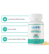 cbdMD CBD Softgel Capsules (3000MG - 6000MG)