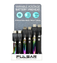 Pulsar Variable Voltage Pen Batteries - Asst mAh - 24PC