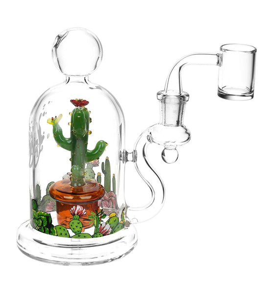 Pulsar Cactus Terrarium Glass Dab Rig - 6" / 14mm F