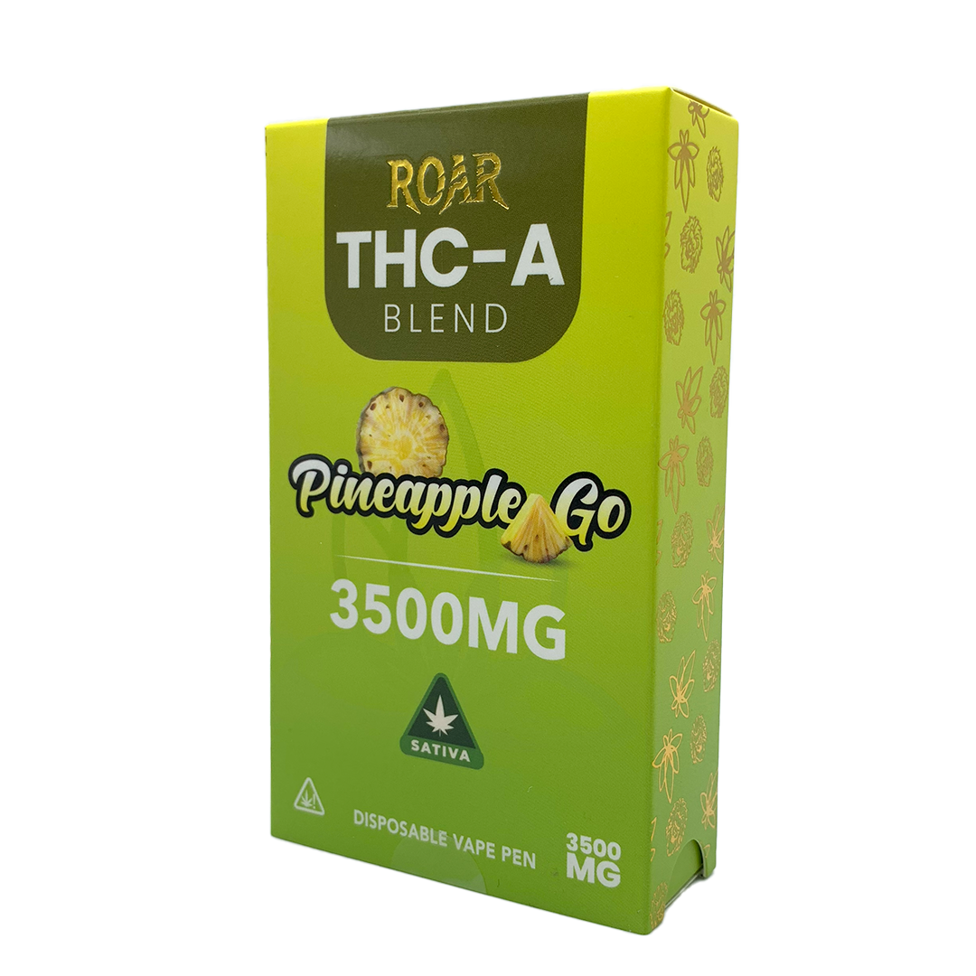 Roar THC-A Blend Disposable Vape 3500MG - Pineapple GO (Sativa)