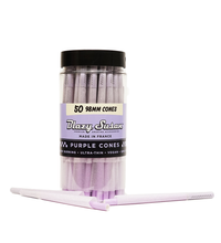 Blazy Susan Purple Paper Cones