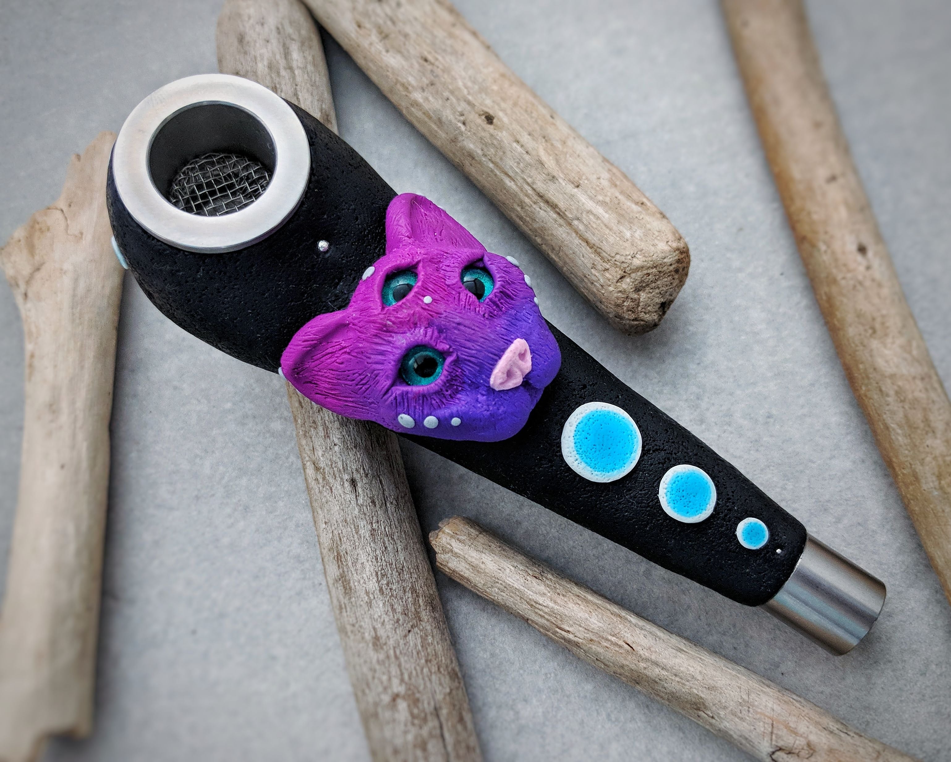 Gadzyl Third Eye Cat Smoking pipe (DHL express shipping included)