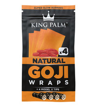 King Palm Goji Wraps & Filter Tips | 4pk | 15pc Display