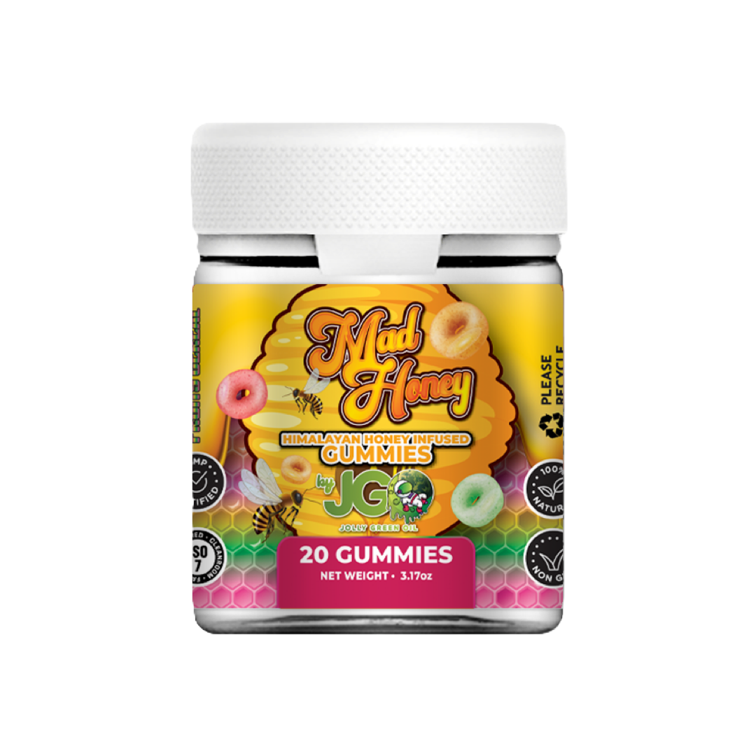 JGO Mad Honey Infused Gummies, 10000 mg, 20 ct