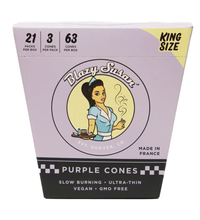 Blazy Susan Purple Paper Cones