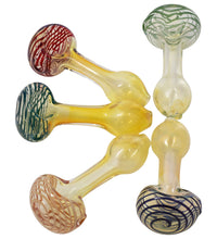 LA Pipes Spiral-Head Color Changing Glass Spoon Pipe