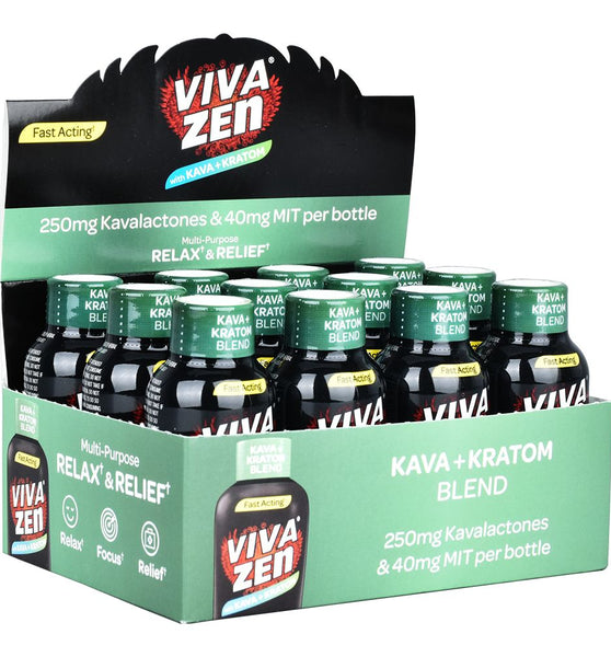 VIVAZEN MIT 40mg + 250MG Kava Blend - / 1.9oz 12ct