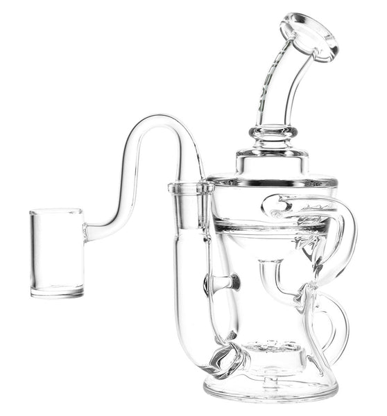 Pulsar Enchanted Double Chamber Recycler Rig - 7" / 14mm F / Clear