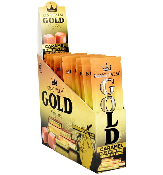 King Palm 24K Gold Cones - King Size / 1pc / Caramel 15pk