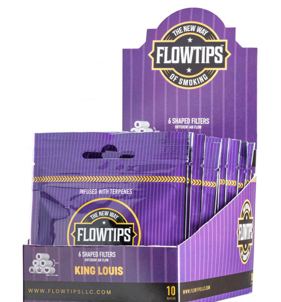 FLOWTIPS ® (BLUK) STRAWBERRY MILK, MANGO, KING LOUIS TERPENE FILTER TIPS (3x10-PACK)