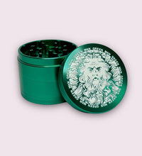 Green Man Green Aluminum 4-Piece Grinder, 2"