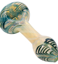 LA Pipes Twisty Cane Spoon Glass Pipe (Various Colors)