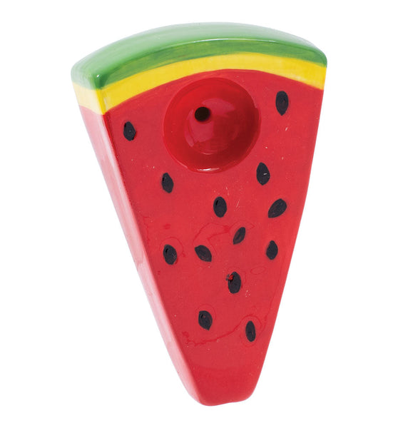 Wacky Bowlz Watermelon Slice Ceramic Pipe - 3.75"