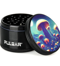 Pulsar Artist Series Metal Grinder - Planet Fungi / 4pc / 2.5"