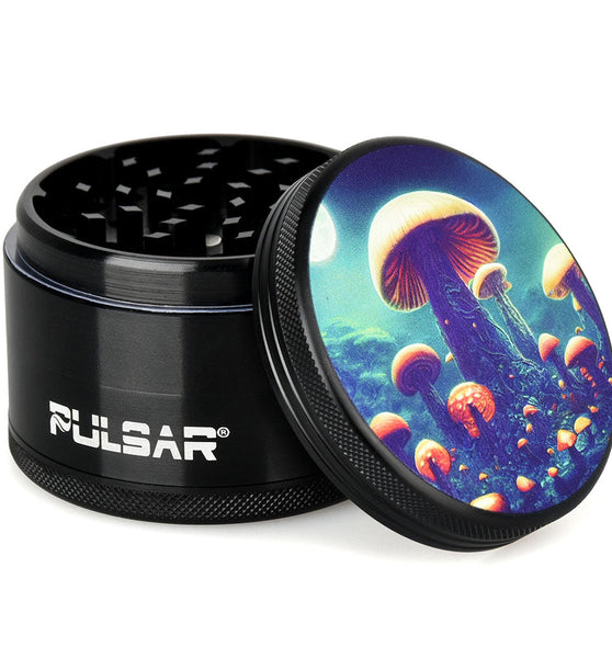 Pulsar Artist Series Metal Grinder - Planet Fungi / 4pc / 2.5"