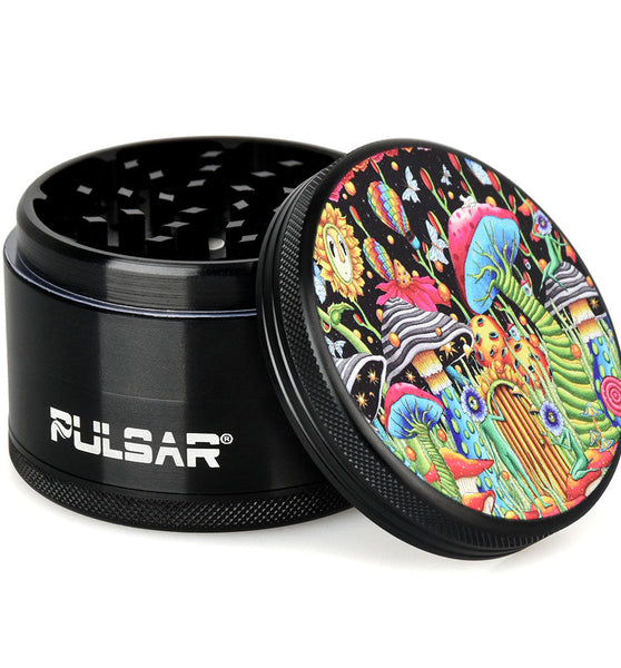 Pulsar Artist Series Metal Grinder - Garden of Cosmic Delights / 4pc / 2.5"