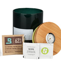 Stashlogix Bamboo Smart Jar w/ Boveda Pack - XL