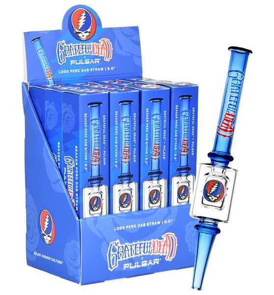 Grateful Dead x Pulsar Steal Your Face Dab Straw | 6.5"