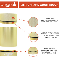 Ongrok Aluminum Metal Storage Jar