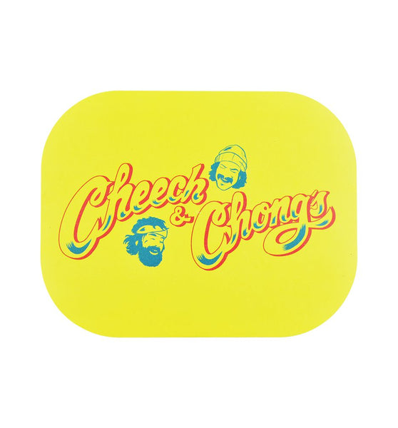 Cheech & Chong's x Pulsar Mini Magnetic Rolling Tray Lid - Yellow Logo / 7"x5.5"