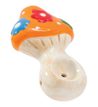 Wacky Bowlz Flower Mushroom Ceramic Pipe - 3.75"