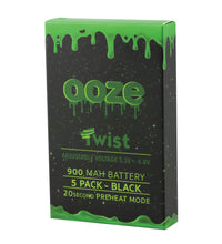 Ooze Adjustable Twist Batteries - 4.5"/ 900mAh 5pk