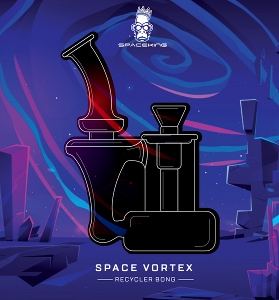 Space King Glass - 'Space Vortex' Recycler Bong