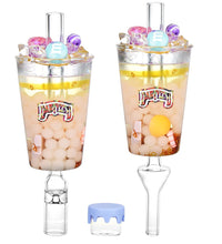 Dabtized Bottoms Up Shot Glass 2 In 1 Honey Straw - 4" / 10mm F / Asst Designs