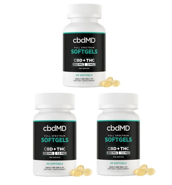 cbdMD Full Spectrum CBD Softgels - (1500MG - 6000MG)