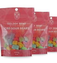 Potent CBD Infused 250MG Gummy Packs Bundles from Golden Goat