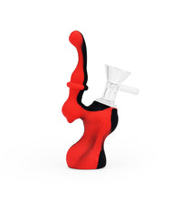 Ritual - 5'' Silicone Upright Bubbler - Black & Red