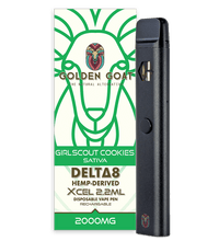 Delta-8 THC Vape Device, 2000mg, Rechargeable/Disposable - Girl Scout Cookies