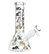 Pulsar Kitten Corral Beaker Glass Water Pipe - 7.75"